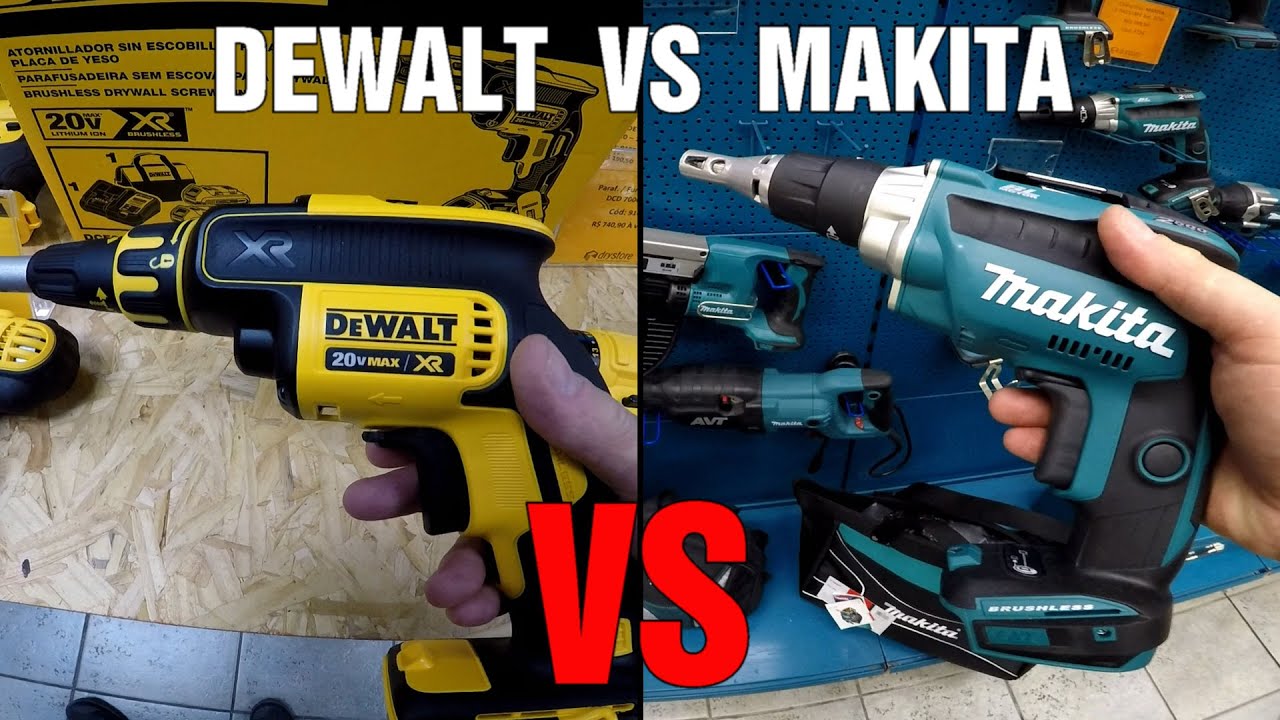 DEWALT VS MAKITA QUAL A MELHOR FERRAMENTA PARA GESSEIRO E DRYWALL ?