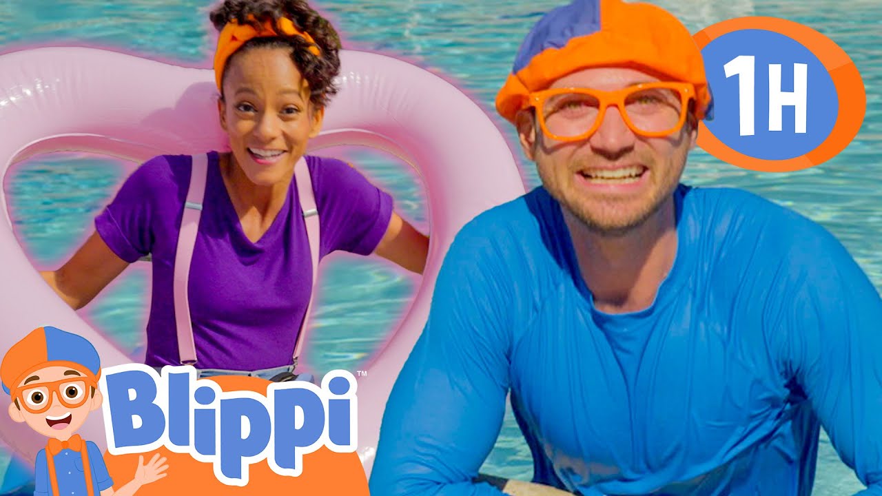 Blippi and Meekah Play Sink or Float on Valentines Day 💖 Fun for Kids | After School Club