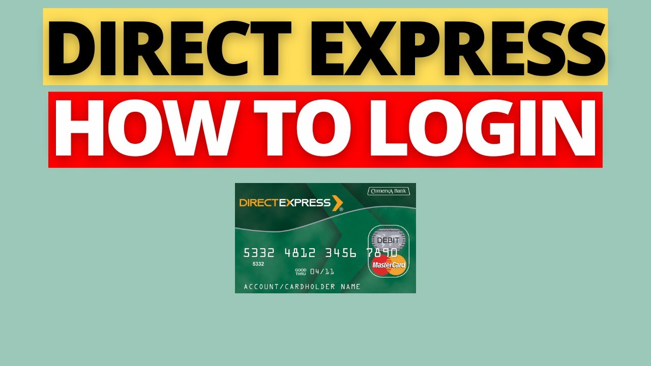Как войти в Direct Express Online! Пошаговое руководство по входу!