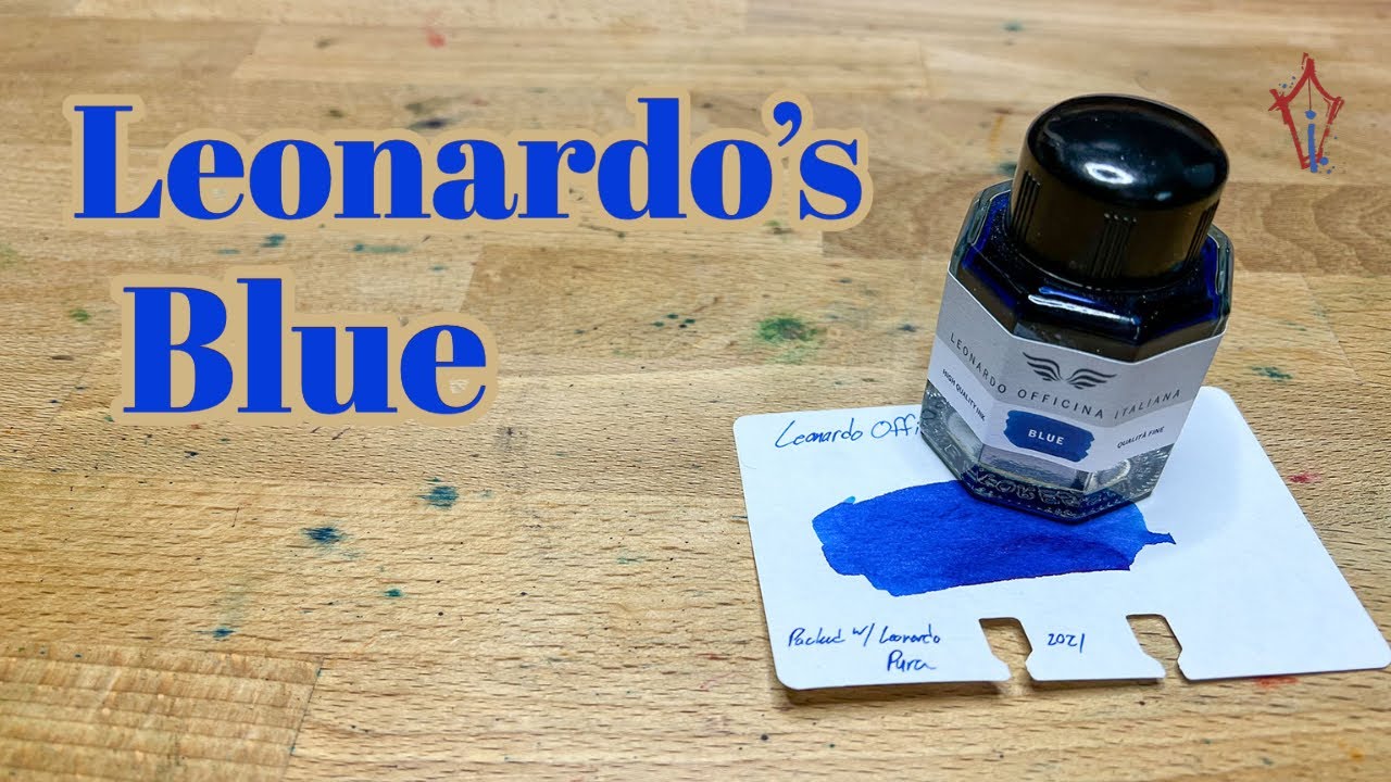 Leonardo's Blue ink!