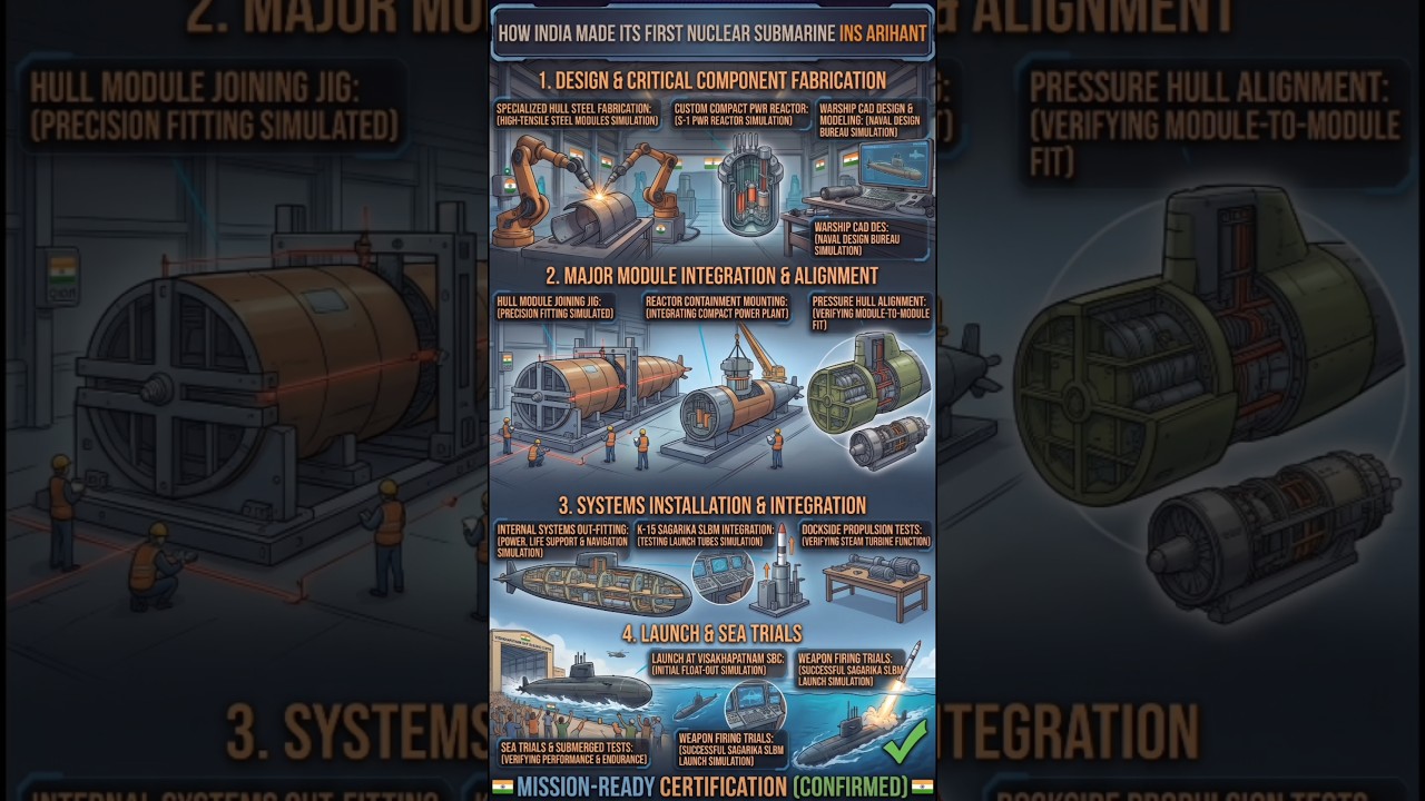 Inside India's First Nuclear Submarine: INS Arihant #indiannavy #insarihant #engineering