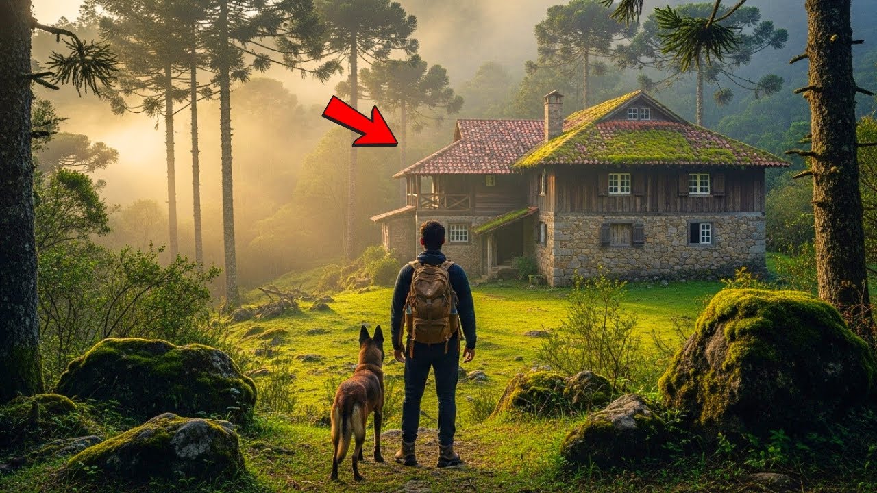 Após a morte de sua esposa, um homem e seu fiel cão encontraram a casa dela escondida nas montanhas