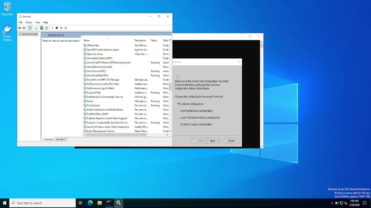 Understand the use of NETCA command to configure Listener and network configuration in Oracle