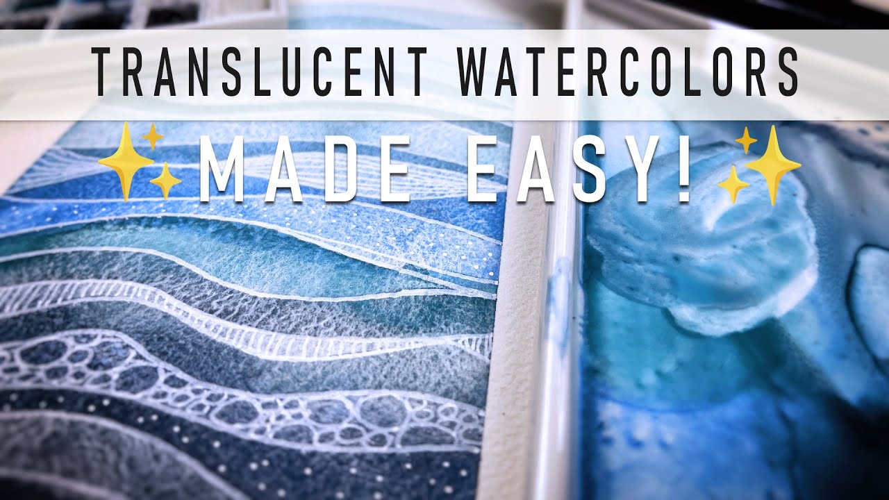 🎨 Fun & Easy Beginner Friendly: Watercolor with Translucent Layers! 🌊🐚