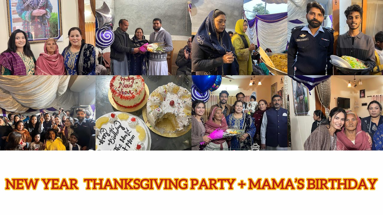 Happy new year || Thanksgiving at home || Mama ka 🎂
