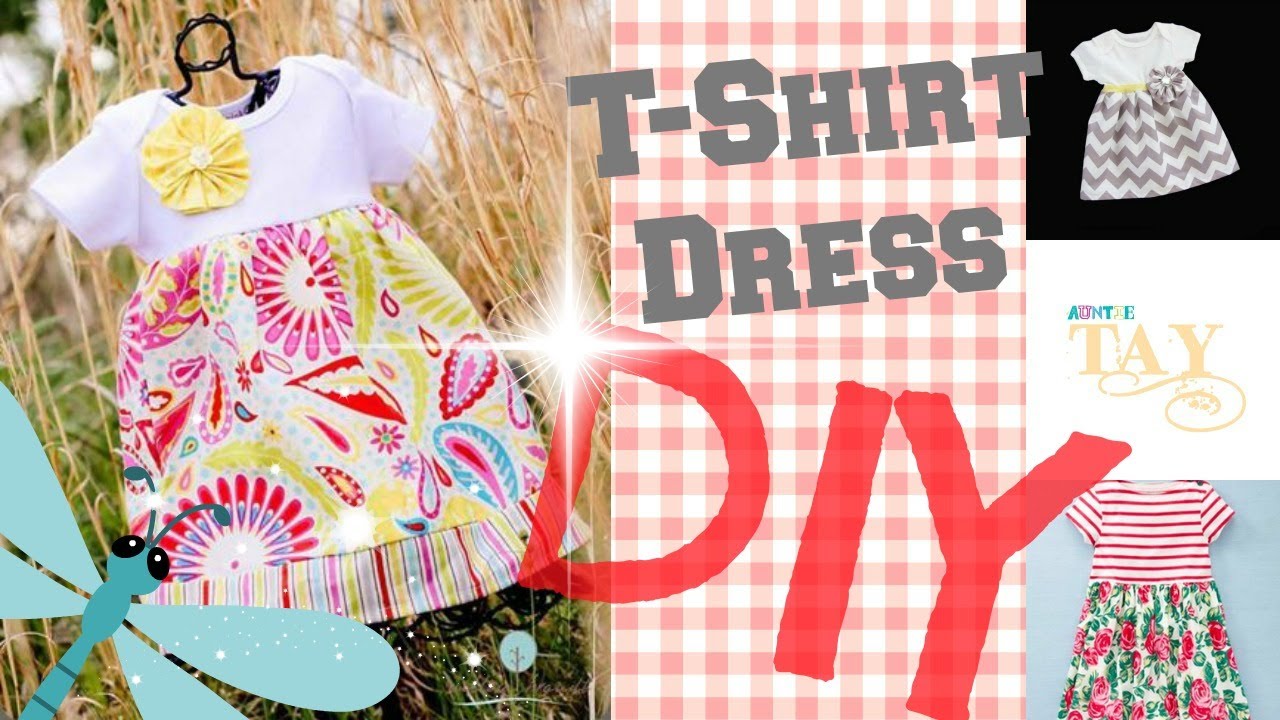 DIY Easy T-Shirt Dress  2 Minute Tutorials