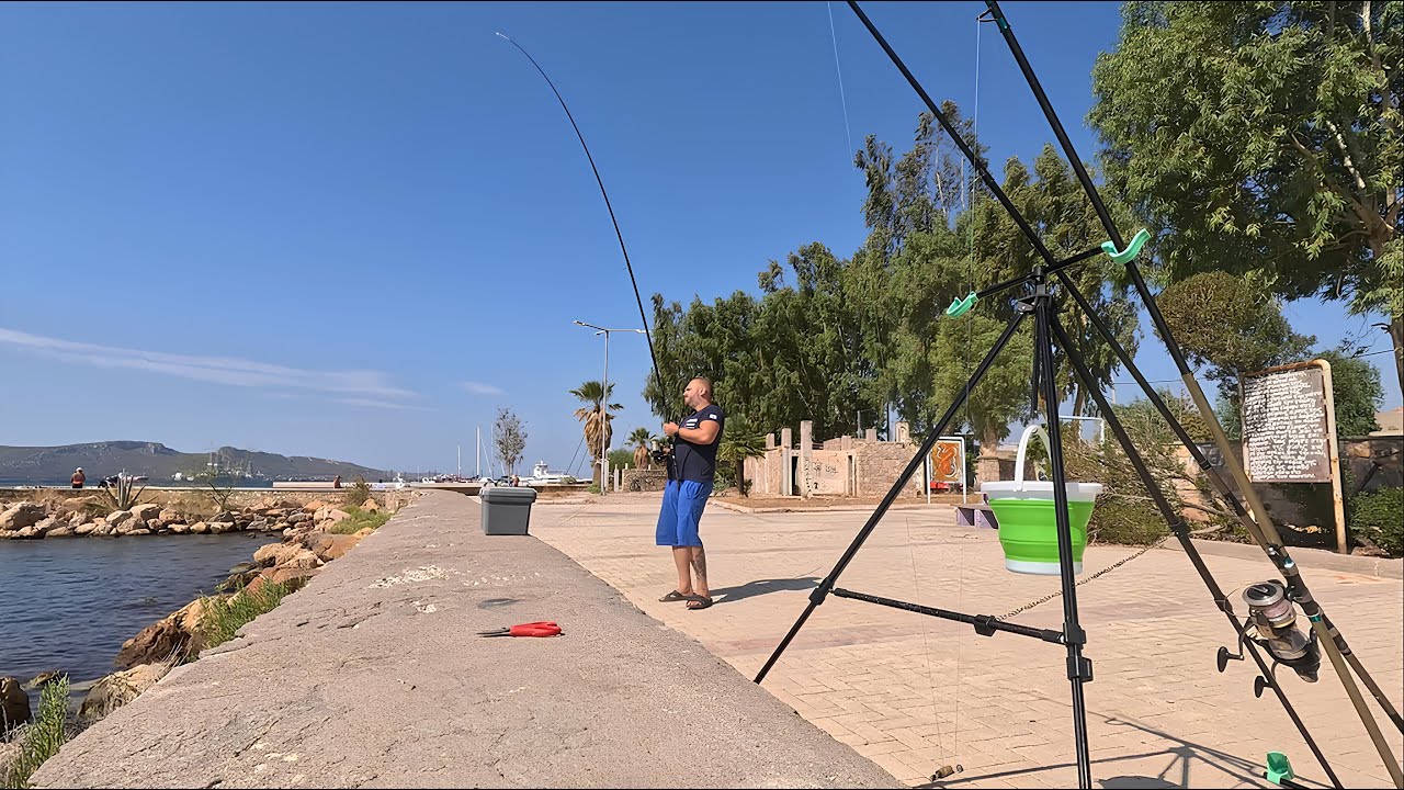 Ψάρεμα στην Ελευσίνα ( Ίρις) Fishing in eleusis (Iris)