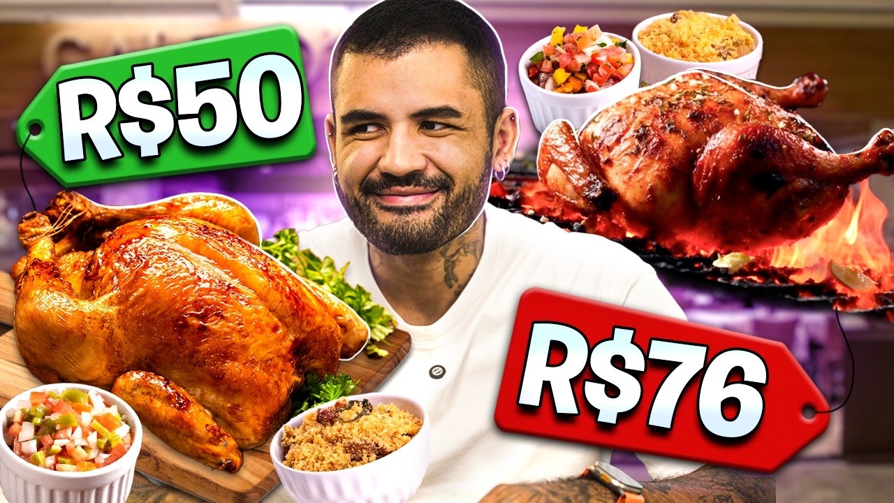 FRANGO NA BRASA DE R$76 VS FRANGUEIRA DE R$50 - QUAL É O MELHOR?