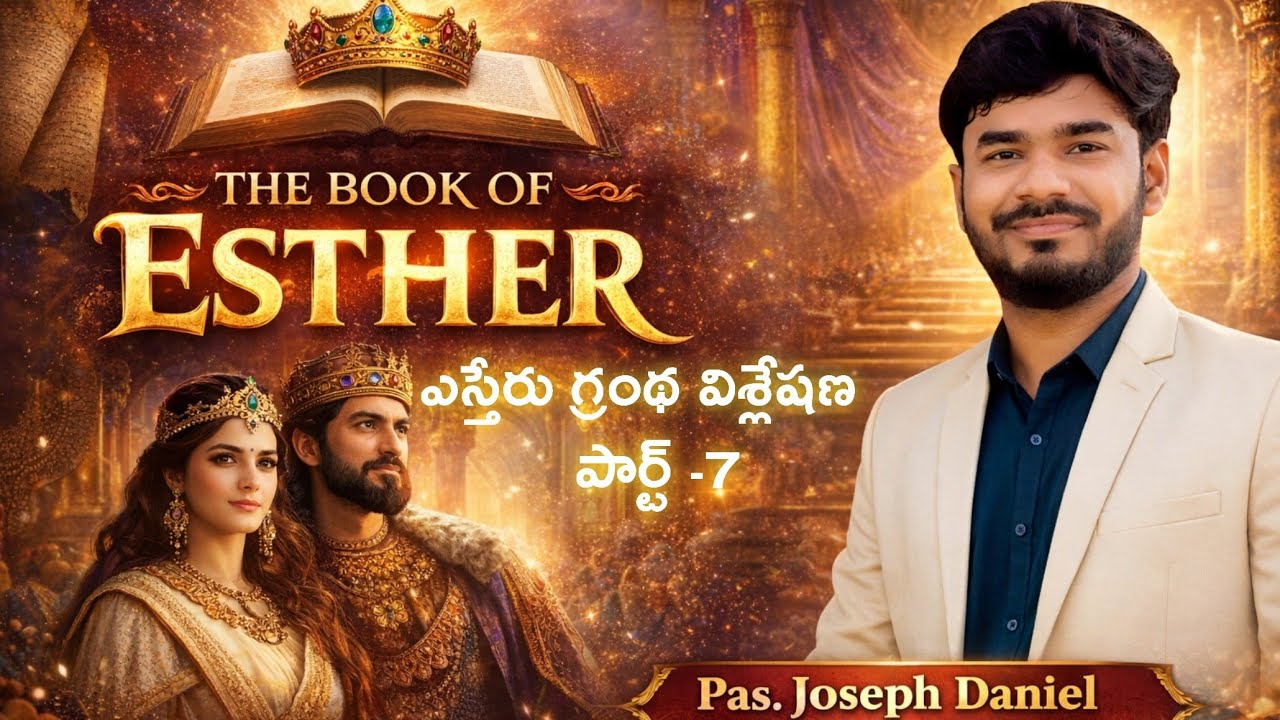 The Book of Esther – Part 7 | ఎస్తేరు గ్రంథ విశ్లేషణ  Joseph_Daniel_ChristMinistries#BibleTelugutudy