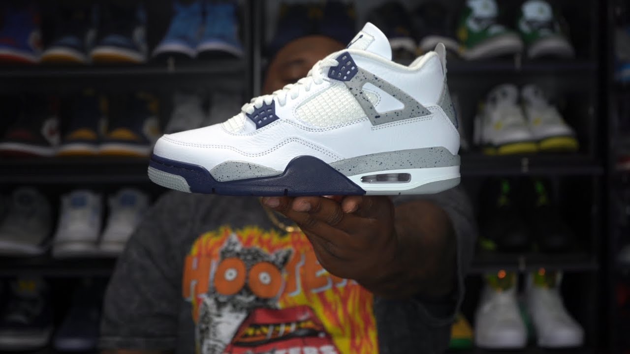 FIRST LOOK: AIR JORDAN 4 MIDNIGHT NAVY SNEAKER REVIEW
