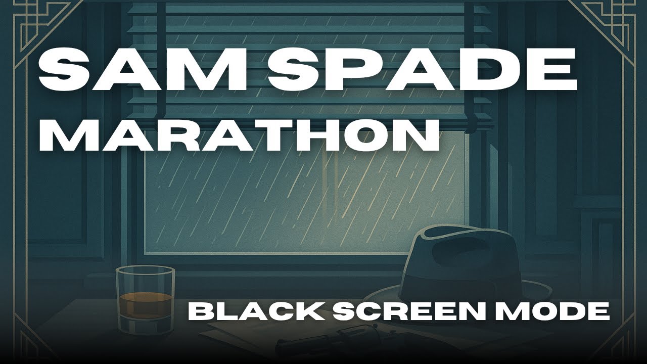 Sam Spade - 10 Hour Black Screen Stream | Classic Old Time Radio Series For Sleeping