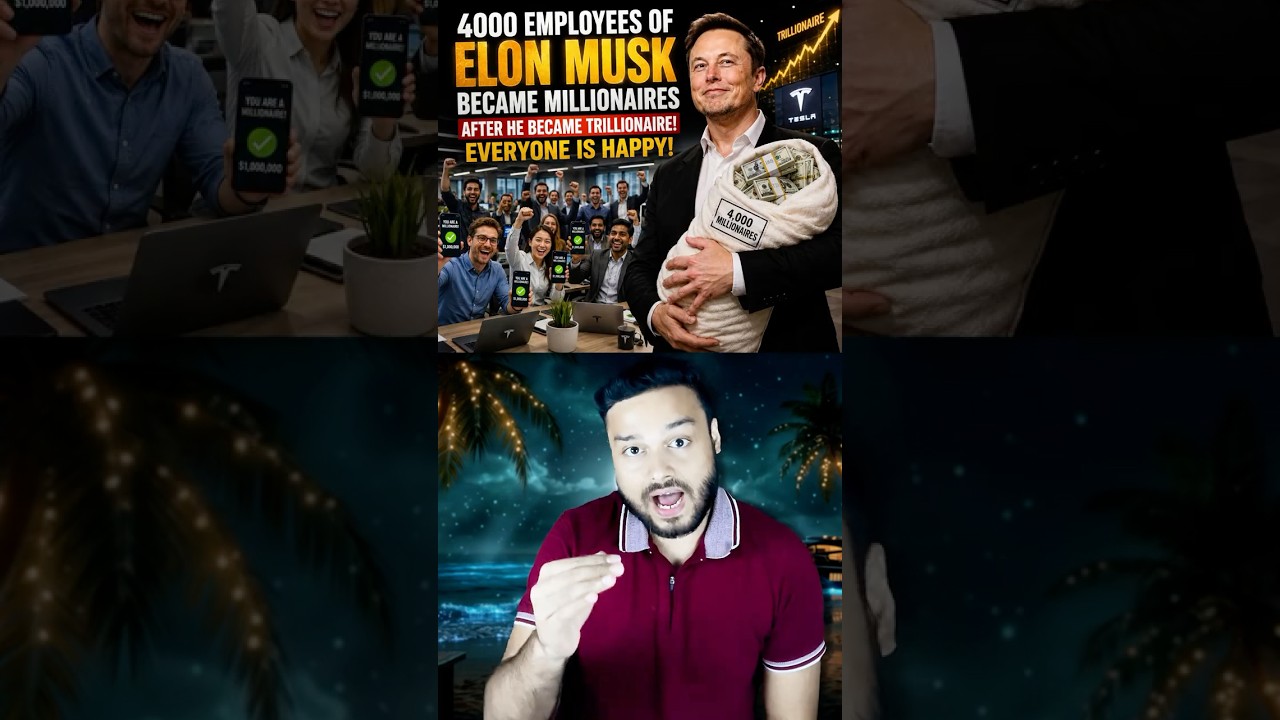 Elon Musk Gave Birth To 4,400 Millionaires As He Becomes World's 1st Trillionaire #shorts