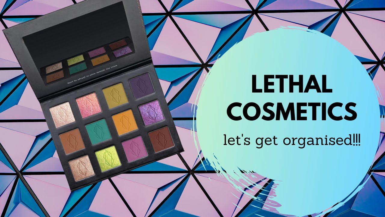 Organising my Lethal Cosmetics Single Eyeshadows (and blushes!) + Swatching the Velvet Dusk Palette!