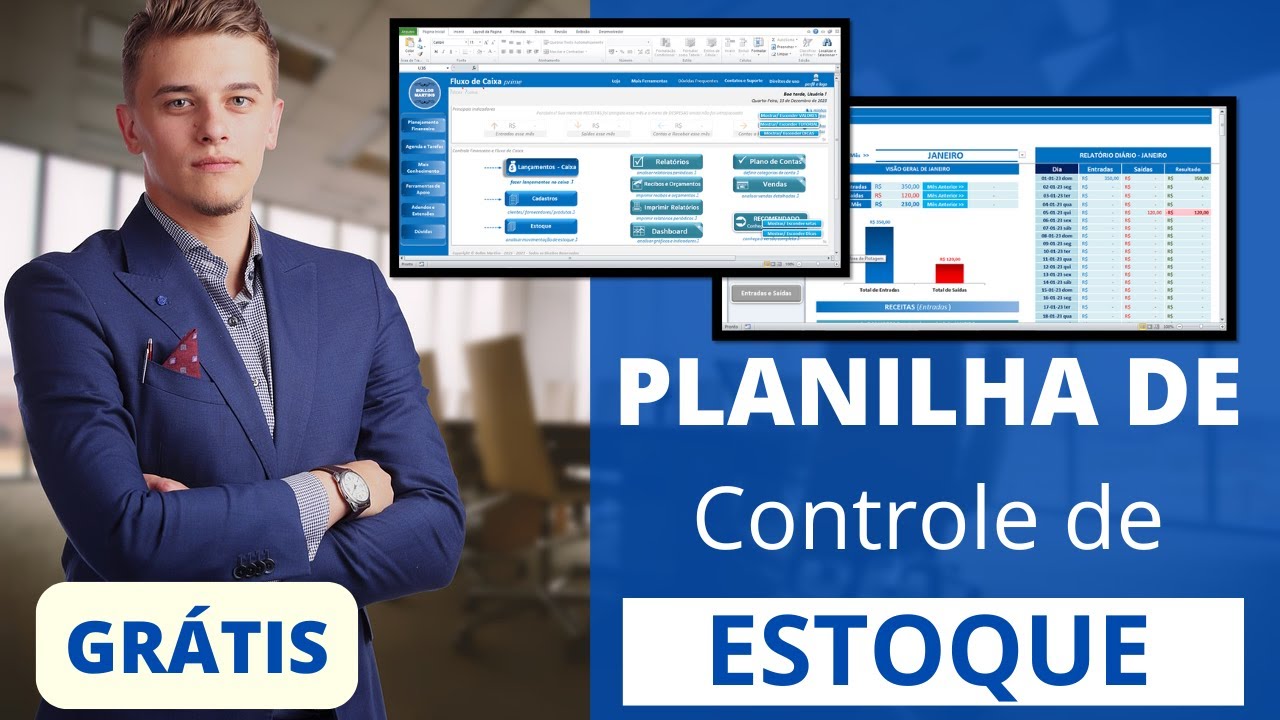 🔔 {Grátis} Planilha de CONTROLE de ESTOQUE Excel Grátis {Controle de Estoque Excel}