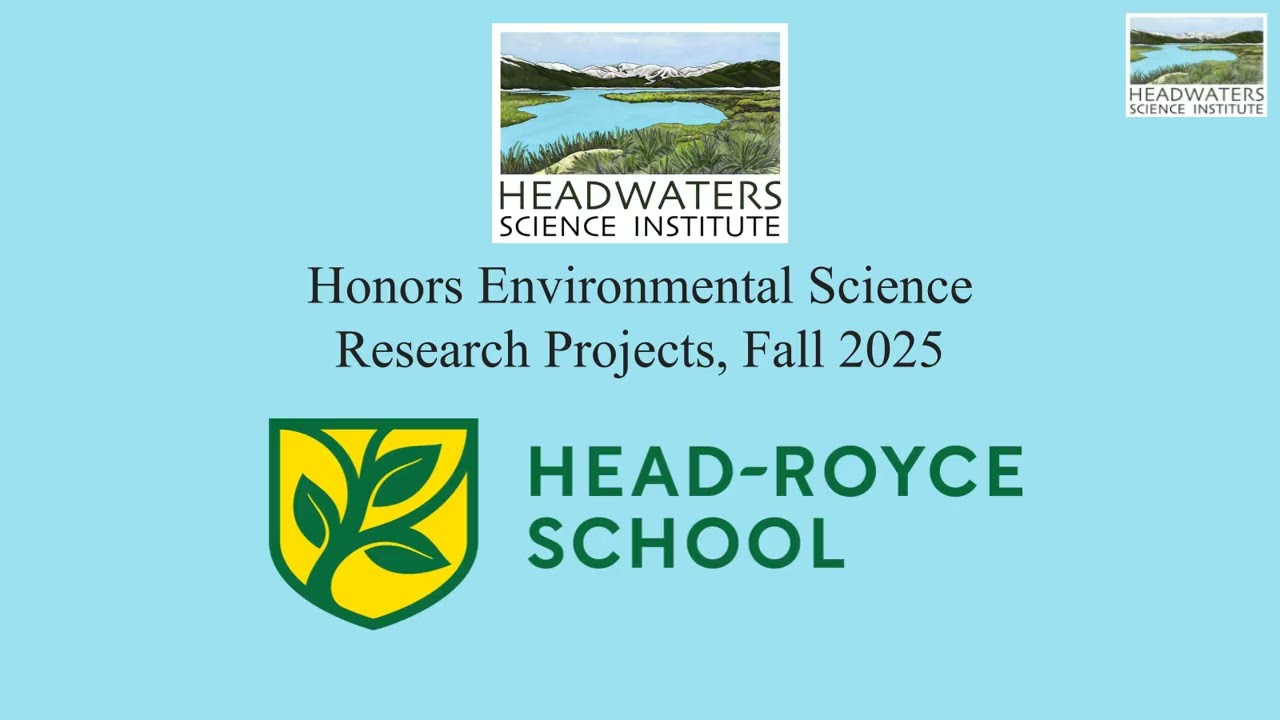 Head Royce Honors Environmental Science Block D Student Presentations