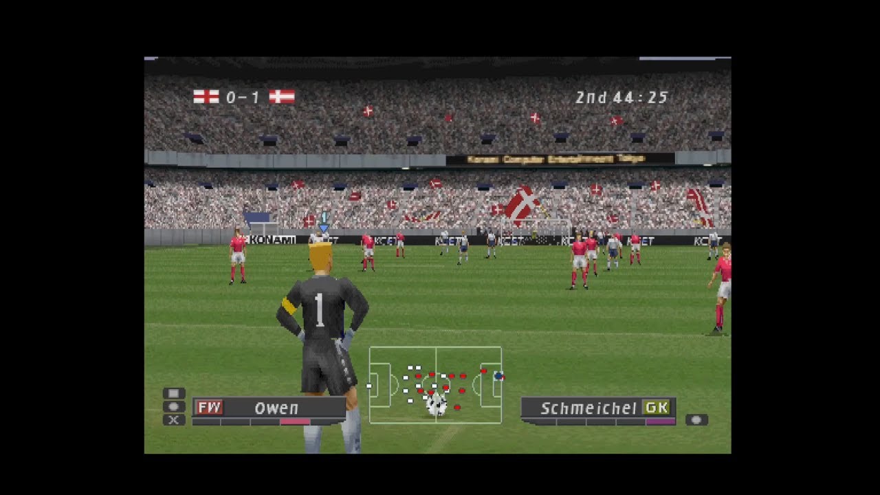 ISS Pro Evolution 2 (PlayStation Game) - Konami Cup Longplay - Difficulty: Hard