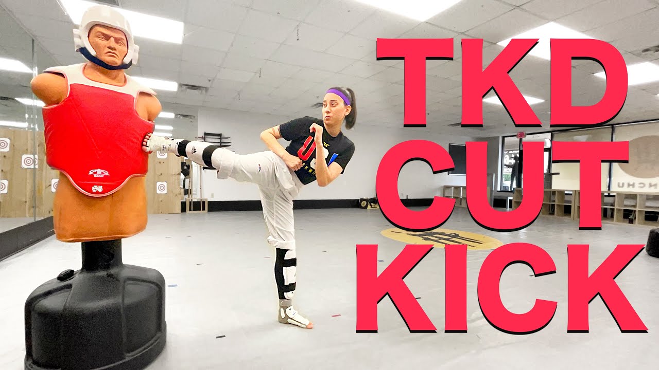 TKD Cut Kick in 3 Steps! (Sparring Side Kick)