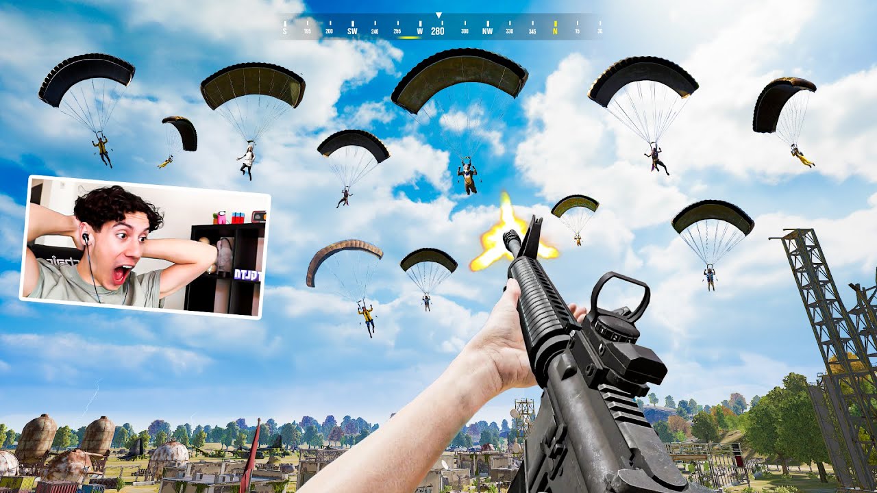 TGLTN Plays the HOT DROP Mode in PUBG *Its INSANE*