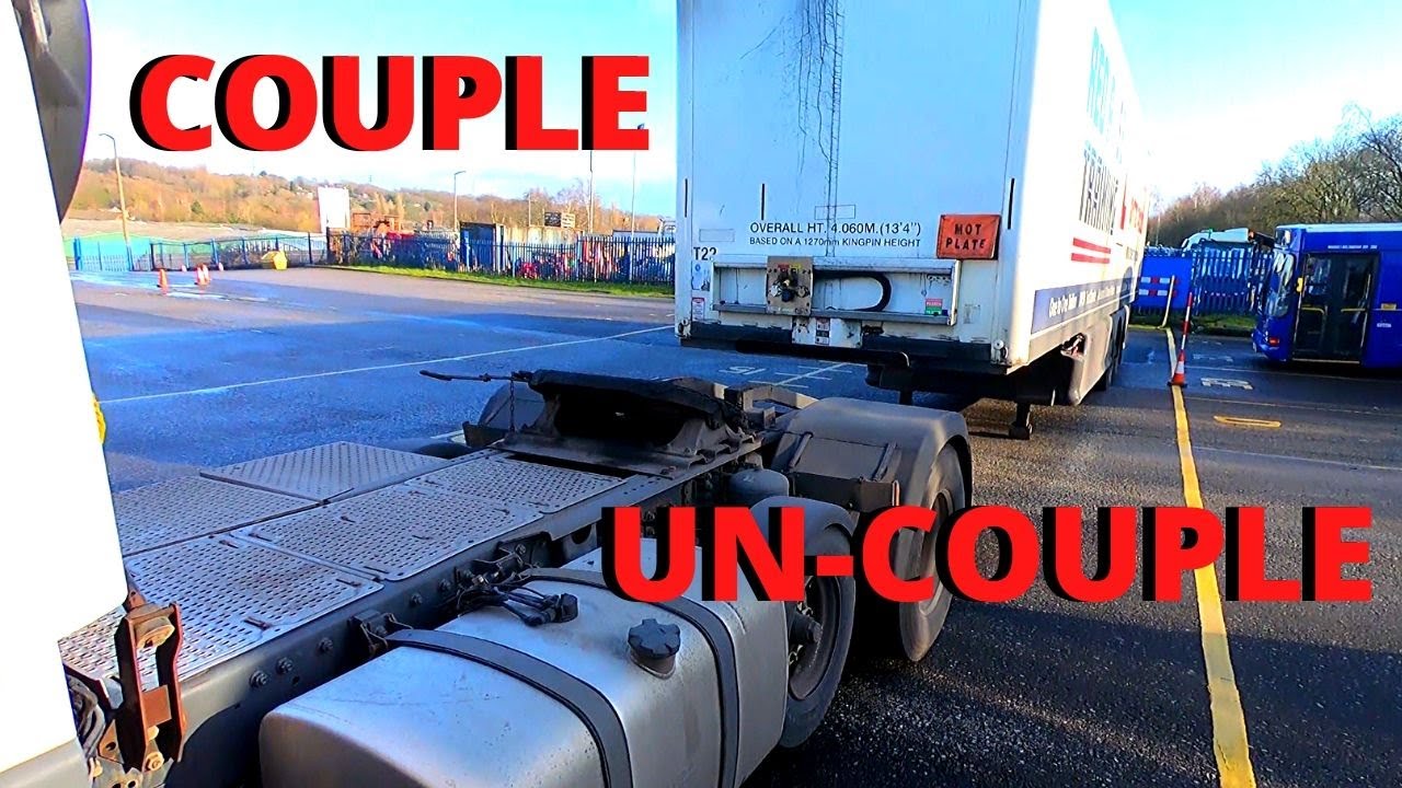 How To Couple & UnCouple Class 1 (Cat C+E) For Your Test! Drivers POV.