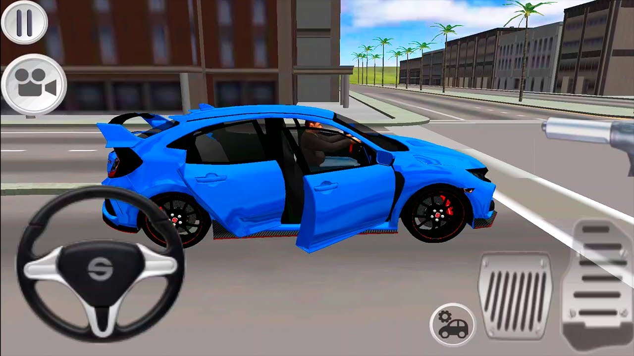 Typer Driving Simulator #2 Honda Civic Car Games: Primary Paints | Android GamePlay [FHD]