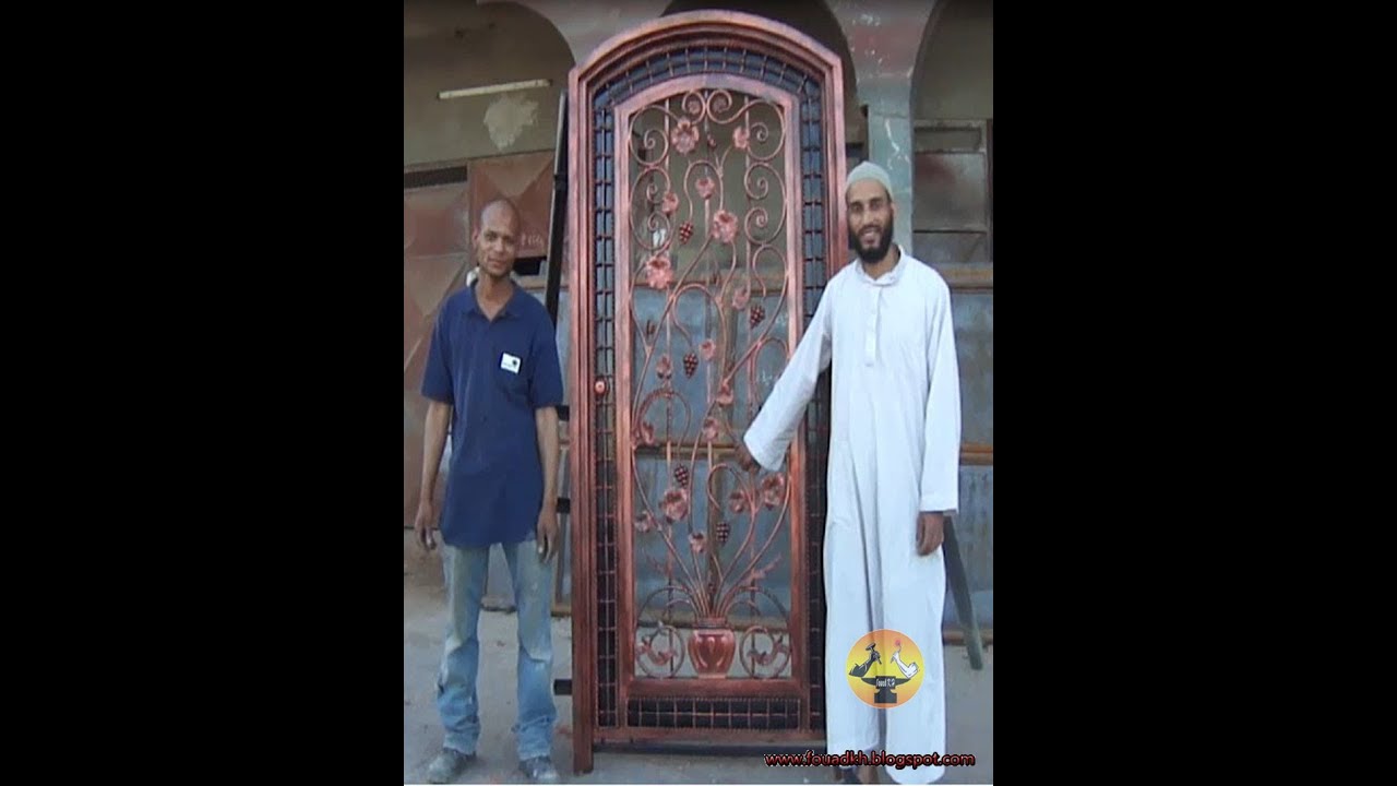 كيف تصنع باب  حديد Fer forg&eacute;  على شكل شجرة عنب