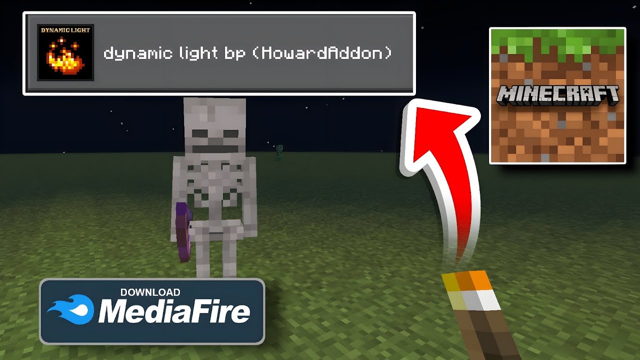 🔥 Dynamic Light for Minecraft 1.21.131 | Carry Torch Like Java Edition