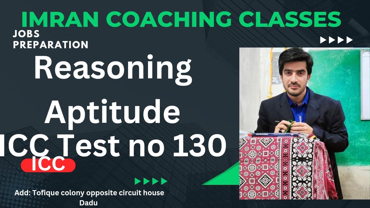 Aptitude || Reasoning || ICC Test no 130|| most important for jobs preparation.Best MCQs for prep