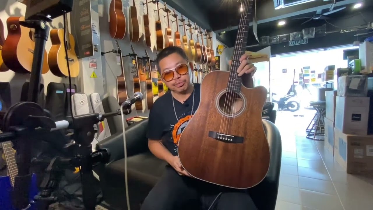 Review : Cort Pure DCMF NS Dreadnought Acoustic Natural Satin All Solid (BM)