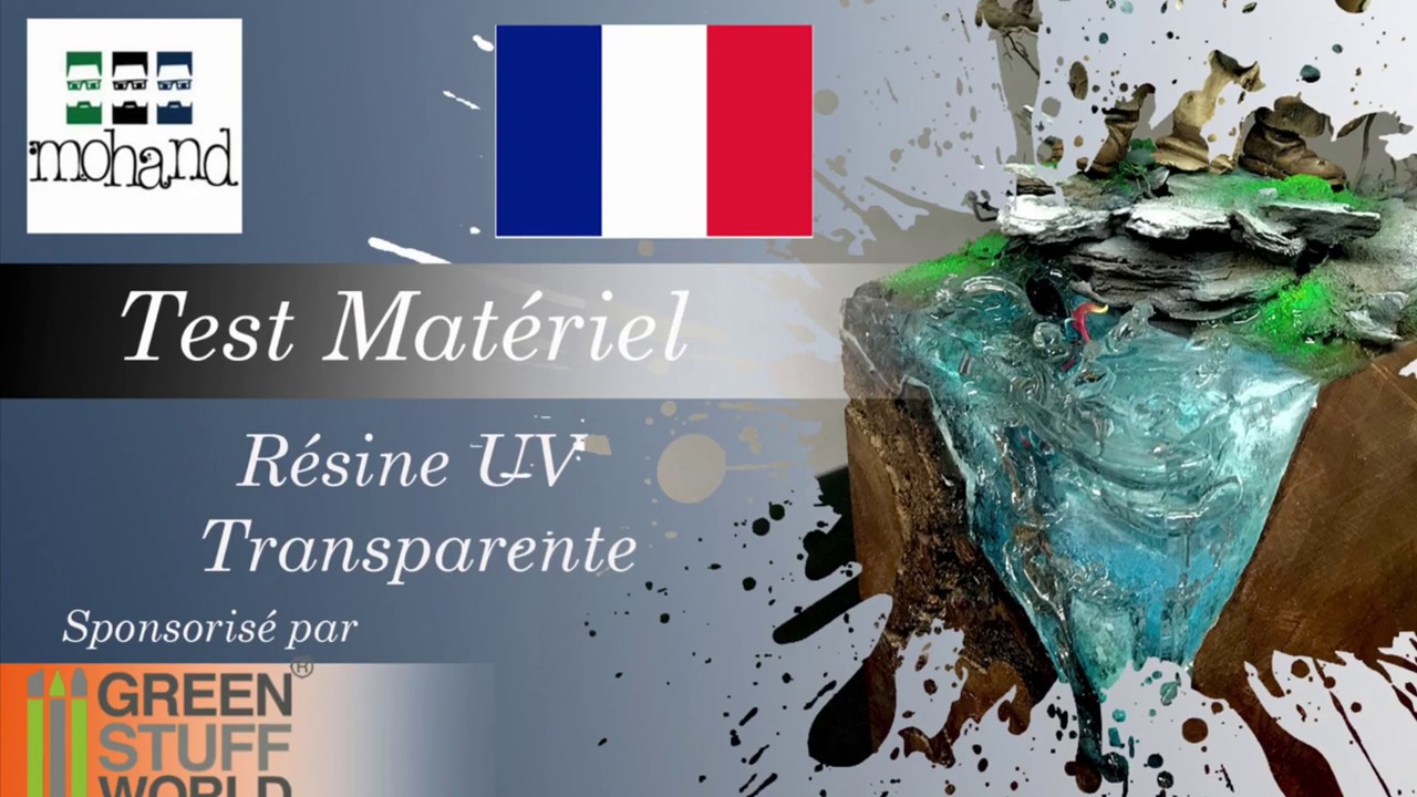 🇫🇷 Test Materiel : Socle avec Résine UV transparente ( Green Stuff World )