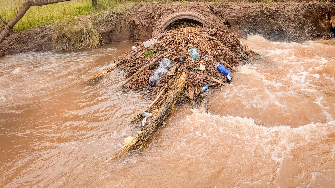Massive Blockage Removed from Drain Outflow