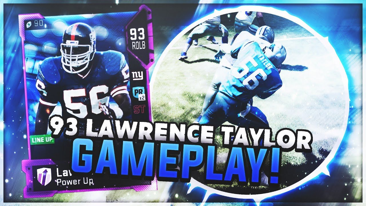 93 POWERED UP LAWRENCE TAYLOR GAMEPLAY! BEST PASS RUSHER IN MADDEN 19! | MADDEN 19 ULTIMATE TEAM
