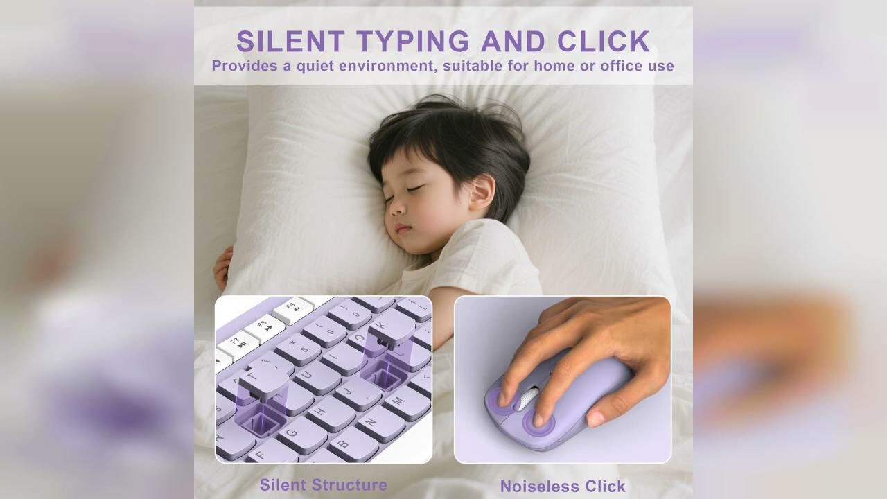 Review: Wireless Keyboard and Mouse Combo, Full-Sized Wireless Keyboard and Adjustable DPI Mou...