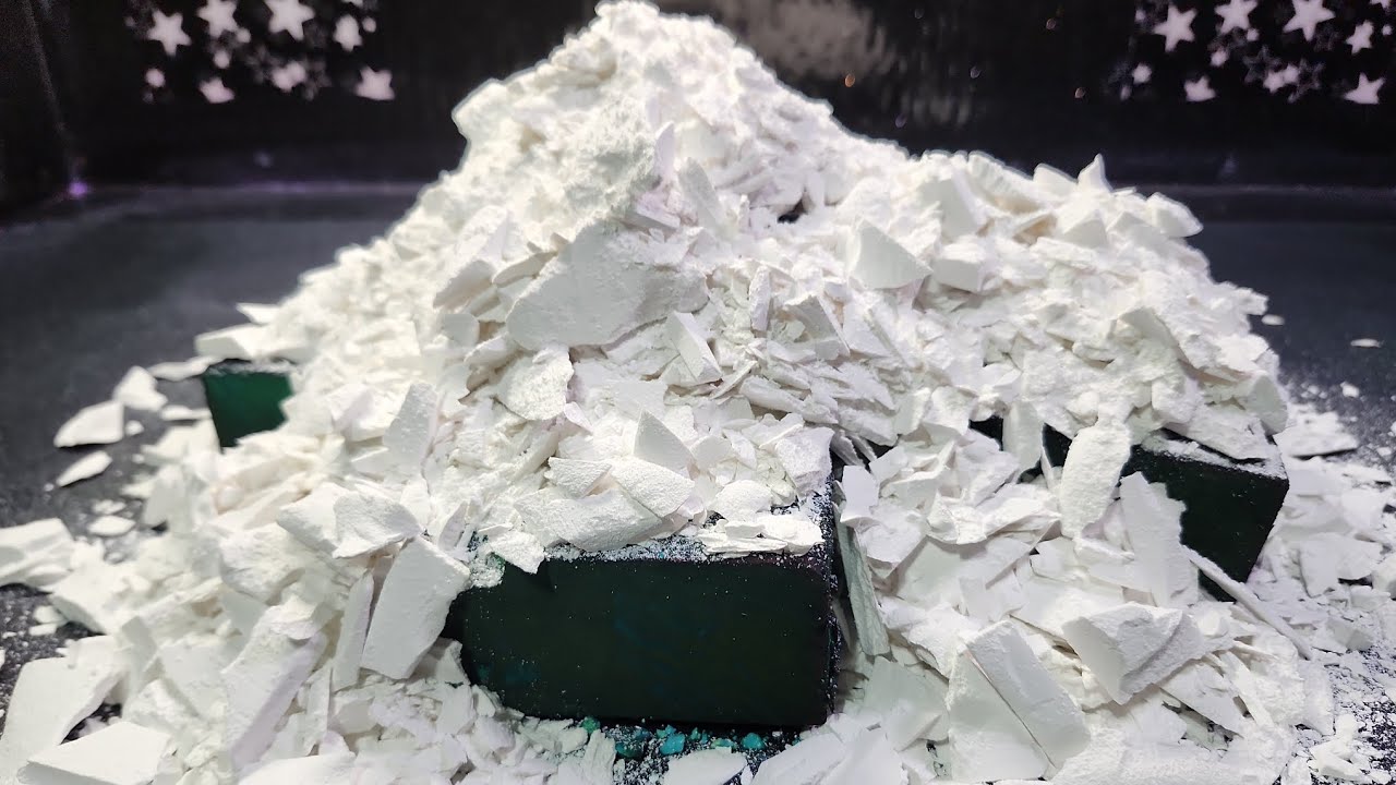 Crispy Chalk Shavings I Dyed Chalk Blocks I ASMR I Oddly Satisfying #asmr #fyp