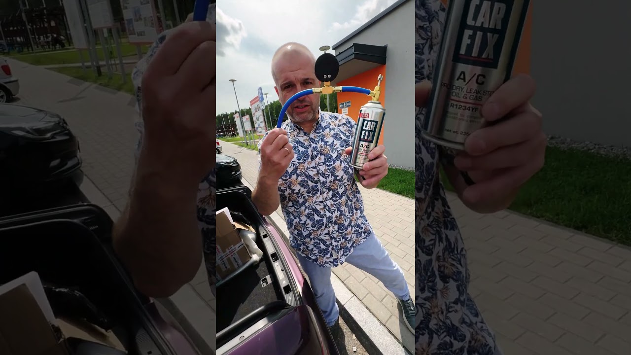 Przemek Szafrański uzupełnia klimatyzację z CarFix R1234YF