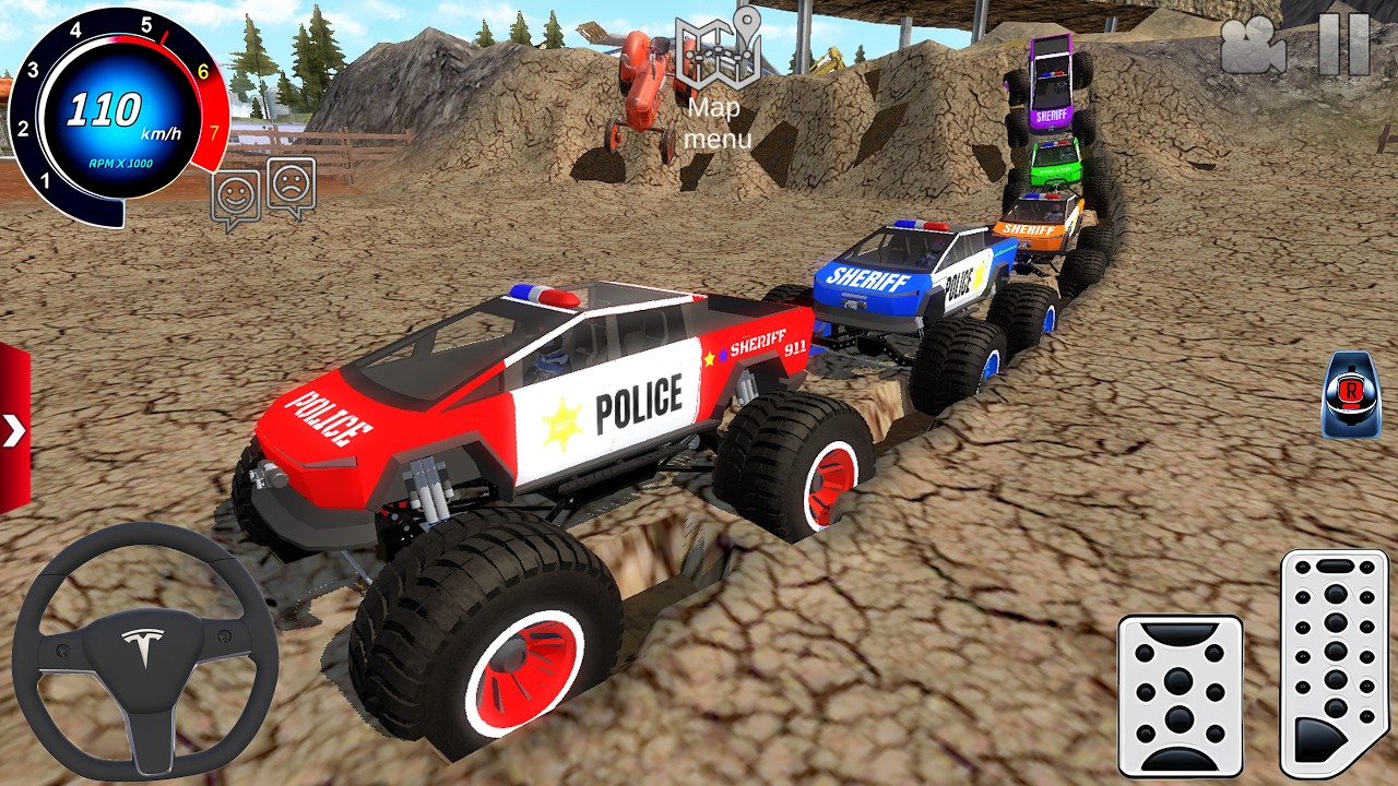 Impossible Off-Road Monster Truck Driver Racing #1 - Police Car Ramp Driving 3D - Android GamePlay