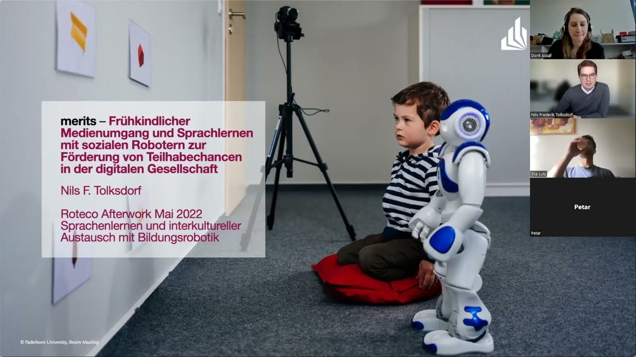 Roteco Afterwork Mai 2022: Sprachenlernen und interkultureller Austausch mit Bildungsrobotik