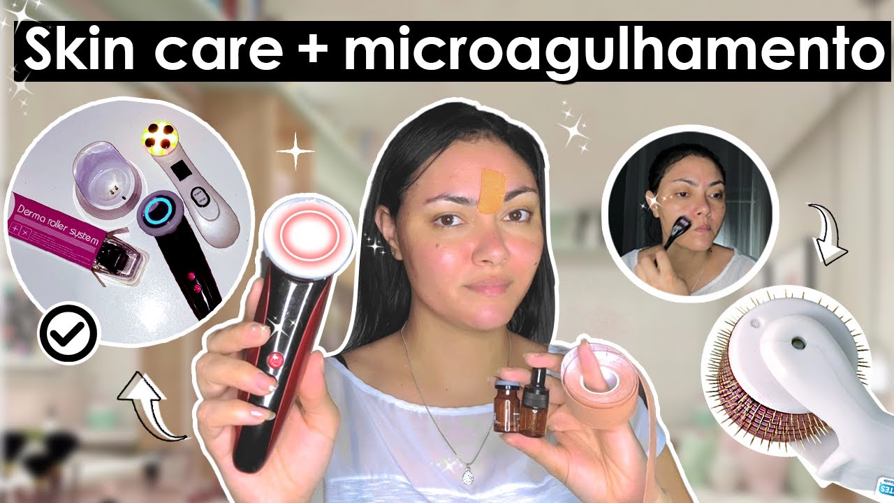Primeira Skin Care  do ano - Pele de Rico em CASA    #microagulhamento #dermaroller #skincare