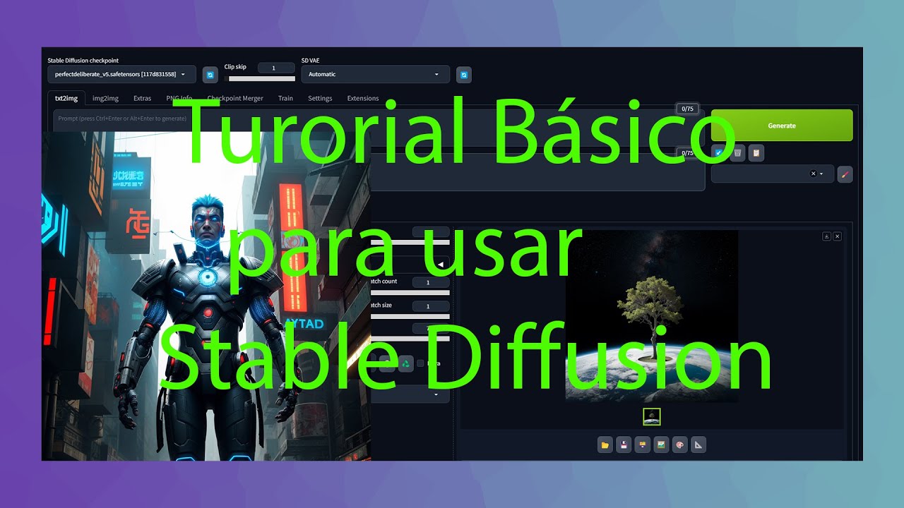 Tutorial básico de Stable Diffusion - Automatic 1111 -  En español