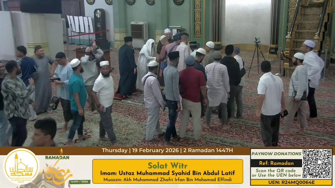 Solat Isya' & Tarawih || 19 February 2025 || 2 Ramadan 1447H