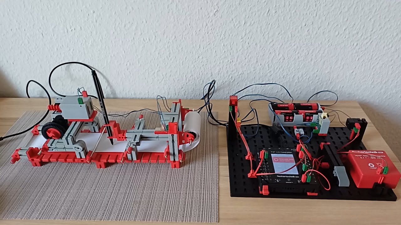 Fischertechnik Morsetelegraf programmiert mit der Robo Pro Coding Software und TXT 4.0