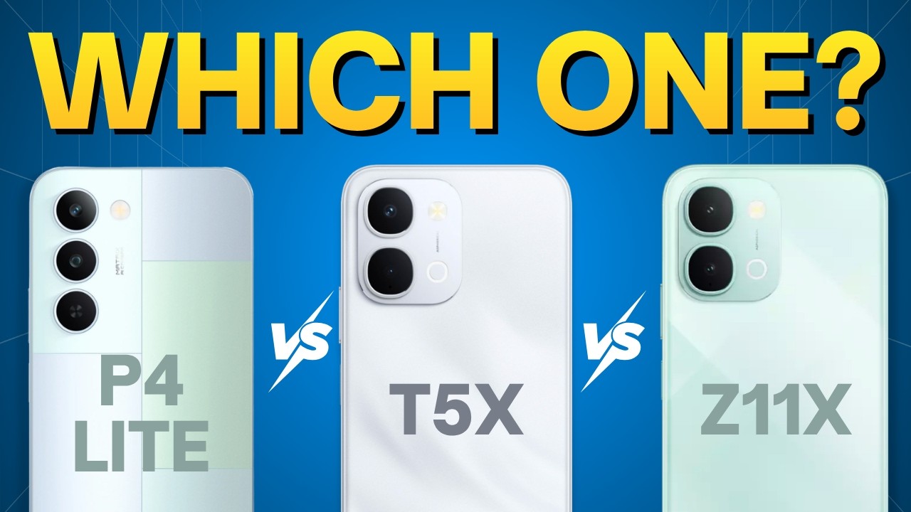 Vivo T5x vs iQOO Z11x vs Realme P4 Lite 5G 🤔 Best Mobile Phone Under 15K?