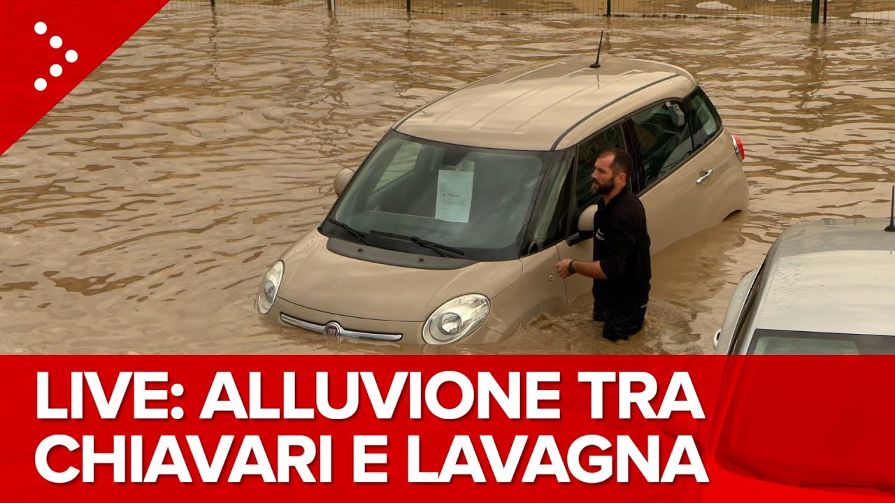 LIVE Alluvione tra Chiavari e Lavagna, esonda in diversi punti il torrente Entella: diretta video