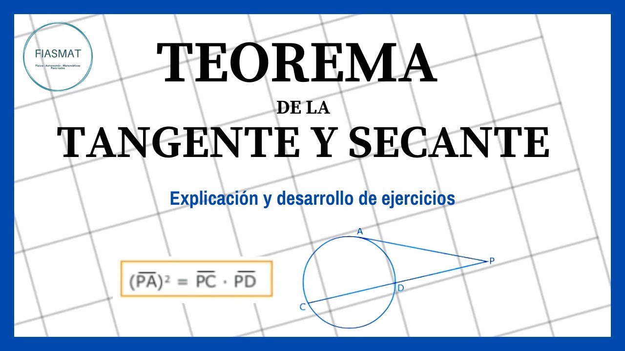 Teorema de la tangente y secante - ejercicio resueltos