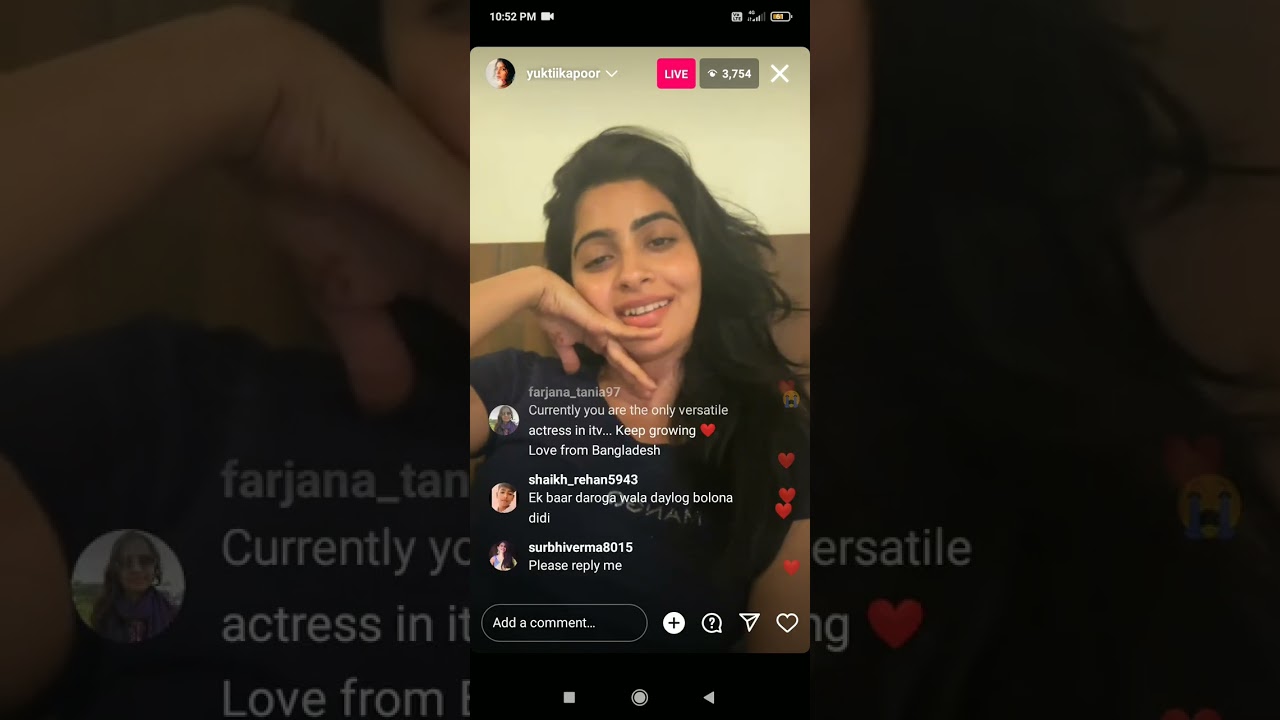 Yukti Kapoor live 😘💕