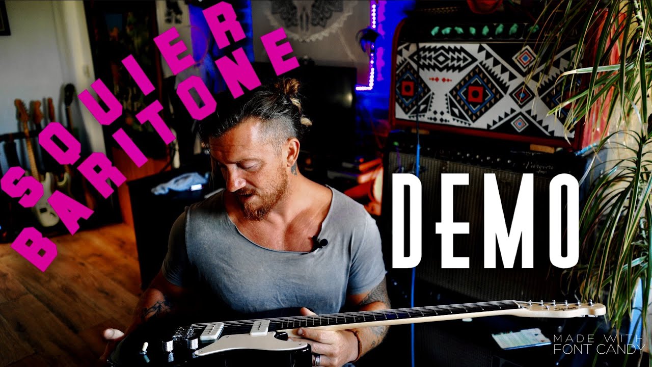 SQUIER Paranormal Baritone TELECASTER - Complete Play Through - [Review/Demo]