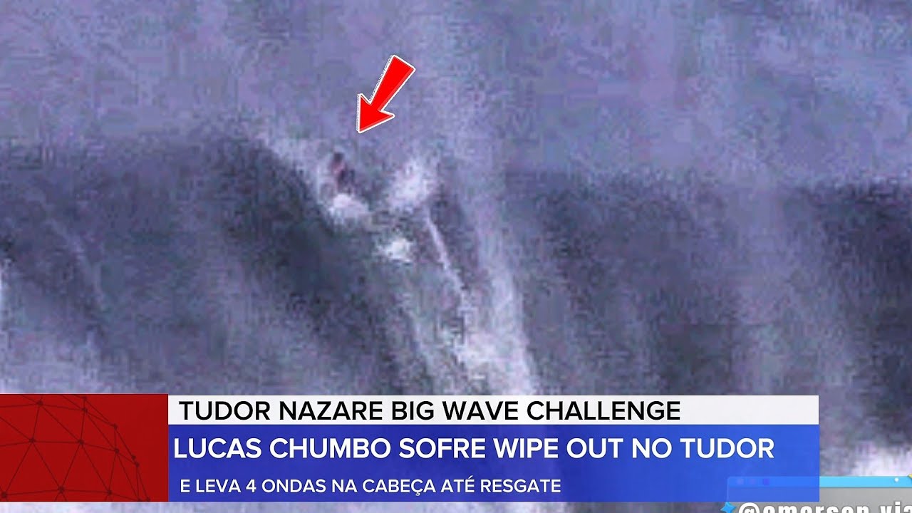 TUDOR BIG WAVE CHALLENGE - Essas imagens nem o canal oficial tem! Resgate completo do Lucas Chumbo!