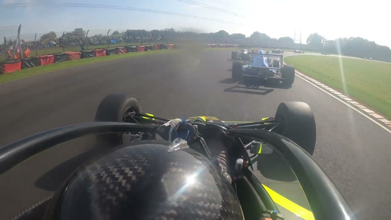 Hyper Racer X1 first lap at Castle Combe with experimental narrow wing