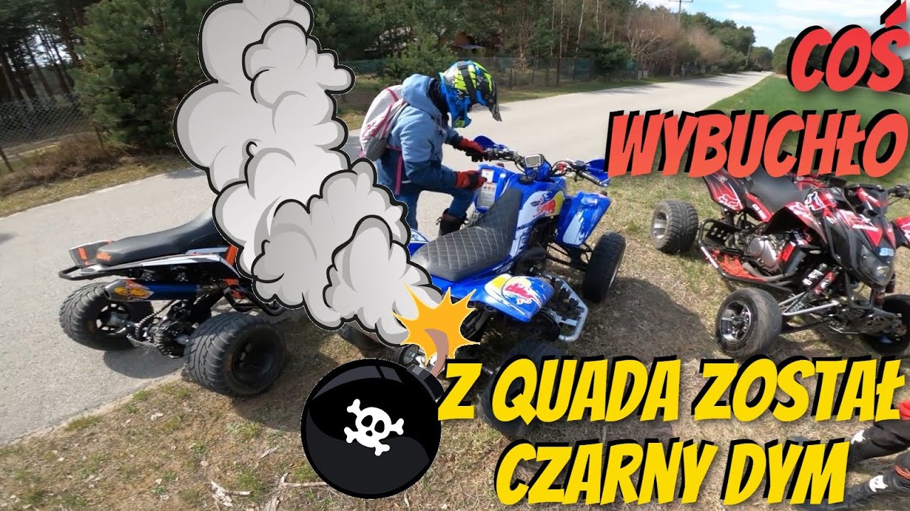 Z quada została CZARNA CHMURA DYMU / Yamaha Raptor 660 się zepsuła / KTM xc 690 / Lucky Star CB 500