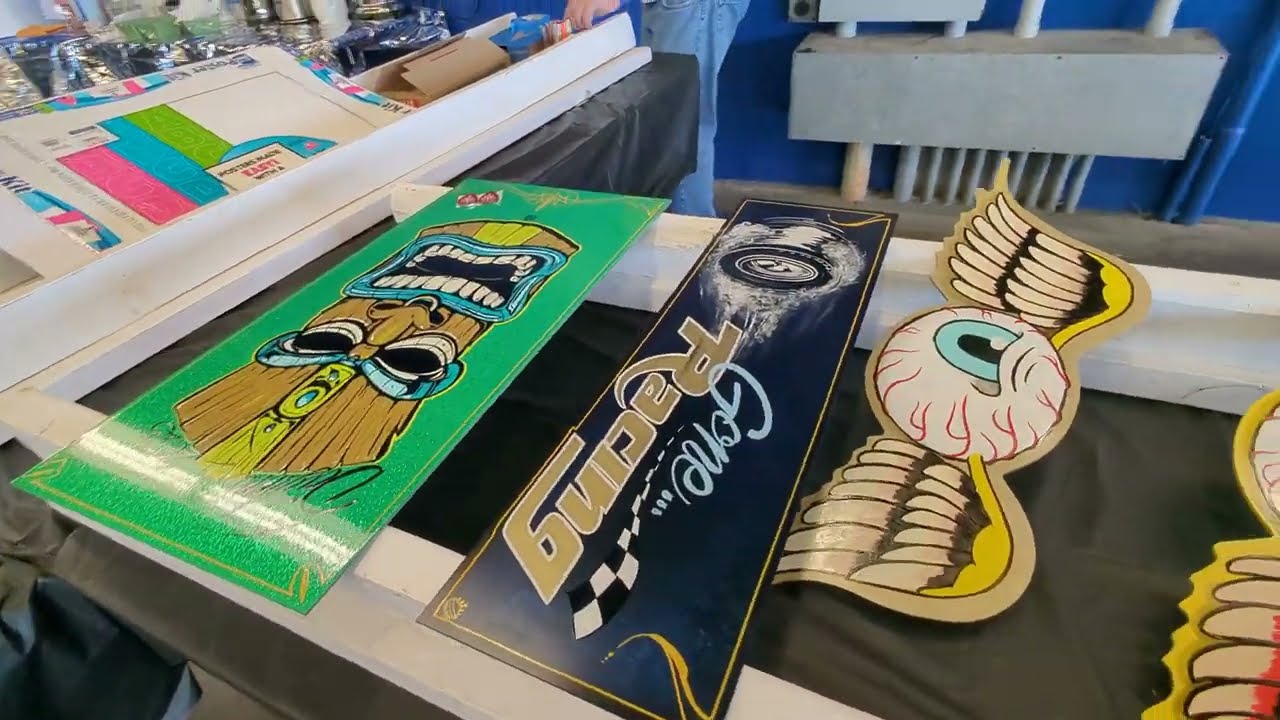 2025 Daytona Brushfest Walkthrough #pinstriping #art #daytona #pinstripe