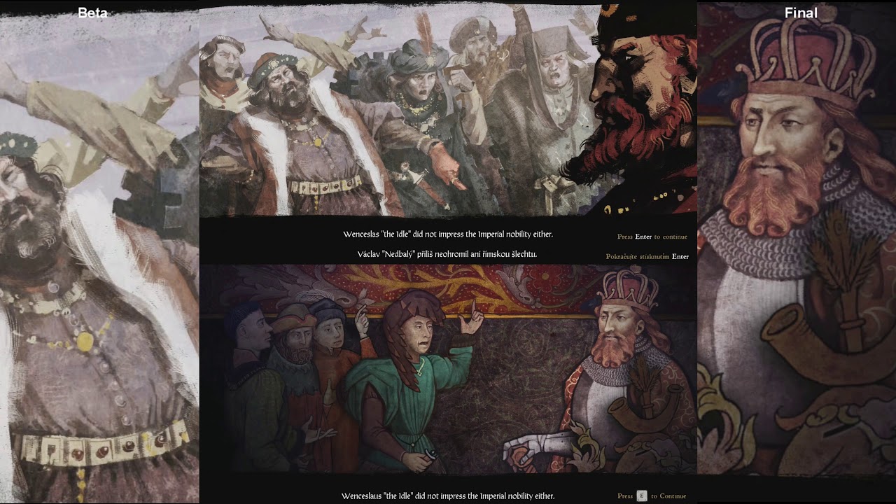 Kingdom Come: Deliverance | Introductory Game Intro Comparison | Beta vs. Final Ver. | EN+CZ | 2160p